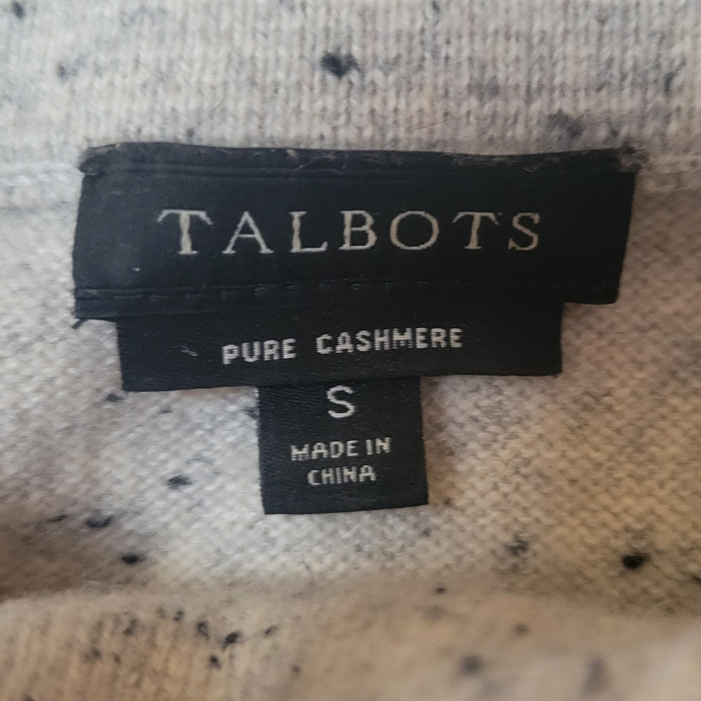 Talbots Cashmere Sabrina Gray Speckled Sweater - Picture 8 of 10